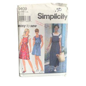 Simplicity 9409 Womens Dress Sewing Pattern Size 18 - 24 uncut